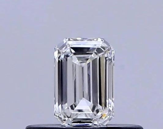 0.53ct Emerald Lab Grown Diamond (Colour F, Clarity VS1, IGI Certified)