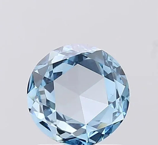 0.77ct Rose Lab Grown Diamond (Colour Fancy Vivid Blue, Clarity VS1, IGI Certified)