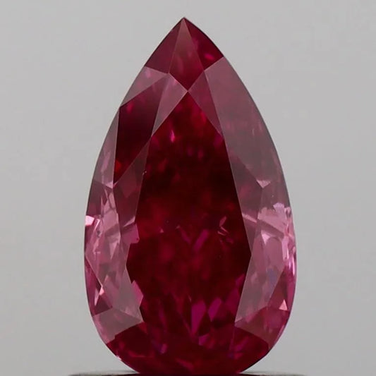 0.84ct Pear Lab Grown Diamond (Colour Fancy Vivid Pink, Clarity SI1, IGI Certified)