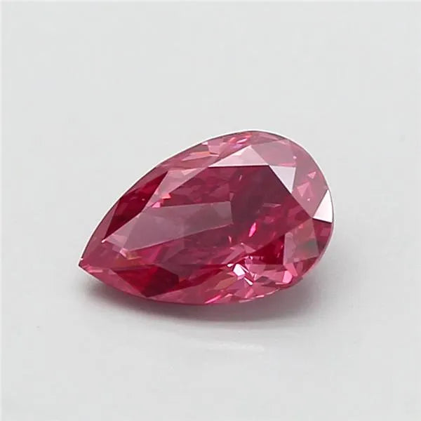 0.86ct Pear Lab Grown Diamond (Colour Fancy Vivid Pink, Clarity SI1, IGI Certified)