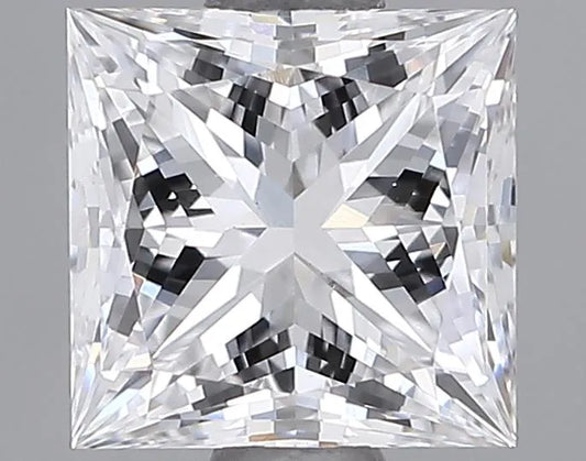 0.88ct Princess Lab Grown Diamond (Colour D, Clarity VVS2, IGI Certified)