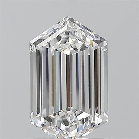 0.90ct Hexagonal Natural Diamond (Colour D, Clarity VS2, GIA Certified)