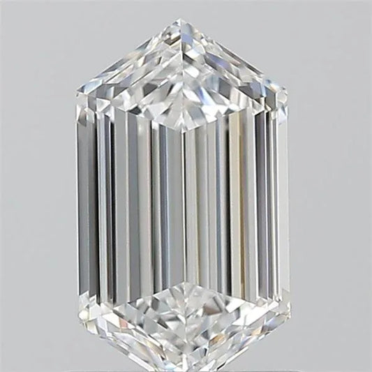 0.90ct Hexagonal Natural Diamond (Colour E, Clarity VVS2, GIA Certified)