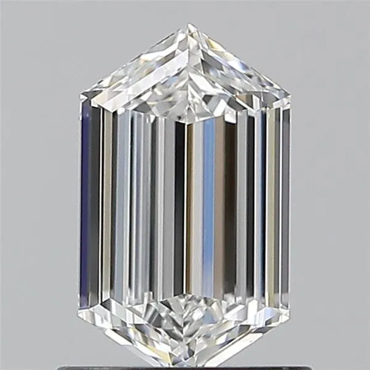 0.90ct Hexagonal Natural Diamond (Colour E, Clarity VVS2, GIA Certified)