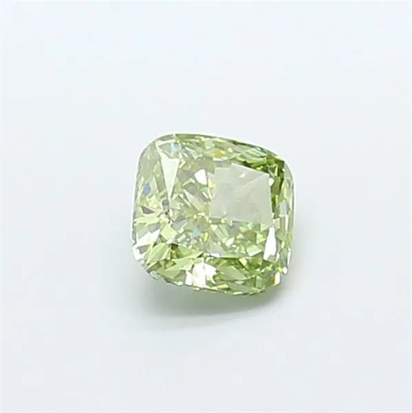 0.94ct Cushion modified Lab Grown Diamond (Colour Fancy Vivid Green, Clarity VVS2, IGI Certified)