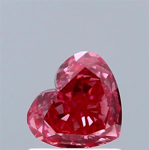 0.95ct Heart Lab Grown Diamond (Colour Fancy Vivid Pink, Clarity SI1, IGI Certified)
