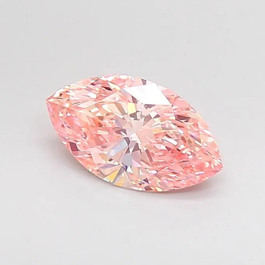 1.00ct Marquise Lab Grown Diamond (Colour Fancy Vivid Pink, Clarity VS2, IGI Certified)