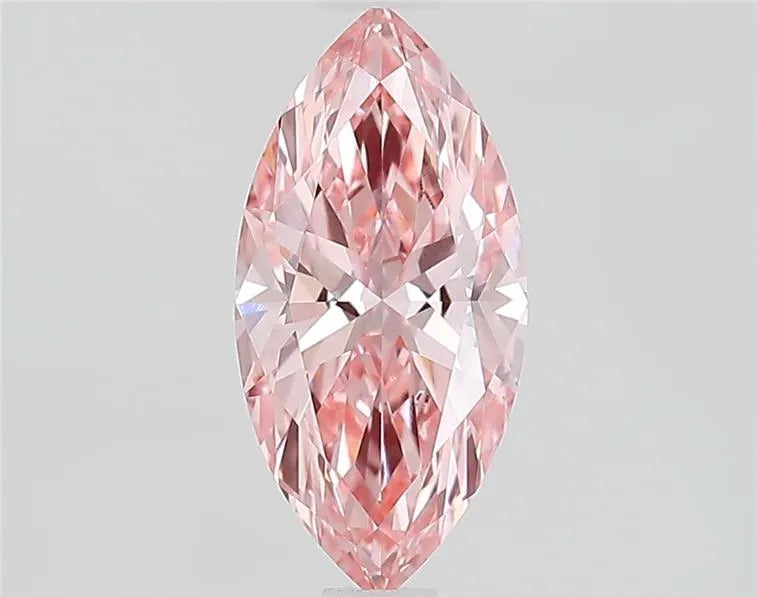 1.00ct Marquise Lab Grown Diamond (Colour Fancy Vivid Pink, Clarity VVS2, IGI Certified)