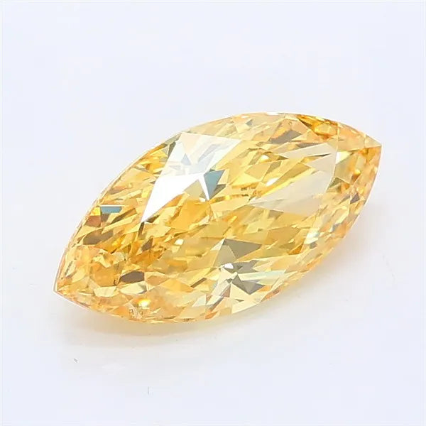 1.01ct Marquise Lab Grown Diamond (Colour Fancy Intense Yellow, Clarity SI1, IGI Certified)