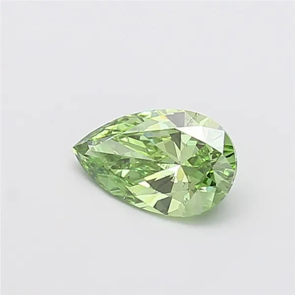 1.01ct Pear Lab Grown Diamond (Colour Fancy Vivid Green, Clarity SI1, IGI Certified)