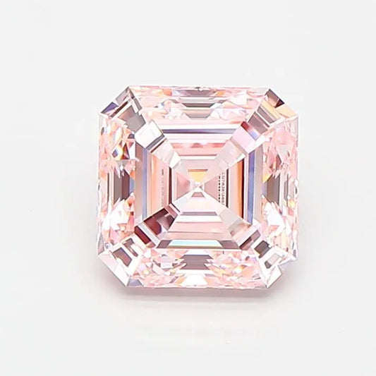 1.02ct Asscher Lab Grown Diamond (Colour Fancy Intense Pink, Clarity VVS2, IGI Certified)