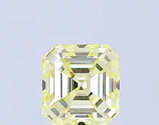 1.02ct Asscher Lab Grown Diamond (Colour Fancy Yellow, Clarity VVS2, IGI Certified)