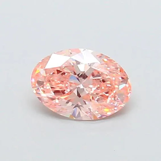 1.02ct Oval Lab Grown Diamond (Colour Fancy Vivid Pink, Clarity VVS2, IGI Certified)