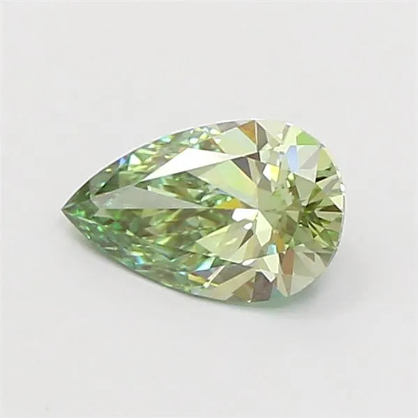 1.02ct Pear Lab Grown Diamond (Colour Fancy Vivid Green, Clarity VVS2, IGI Certified)
