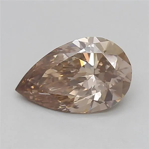 1.04ct Pear Lab Grown Diamond (Colour Fancy Light Brown, Clarity VVS2, IGI Certified)