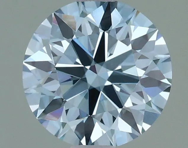 1.05ct Round Lab Grown Diamond (Colour Fancy Vivid Blue, Clarity VVS2, Cut ID, IGI Certified)