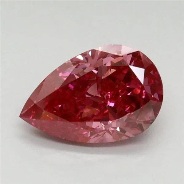 1.07ct Pear Lab Grown Diamond (Colour Fancy Vivid Red, Clarity VS2, IGI Certified)
