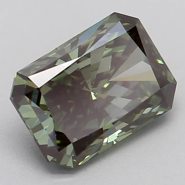 1.07ct Radiant Lab Grown Diamond (Colour Fancy Deep Green, Clarity VVS2, IGI Certified)