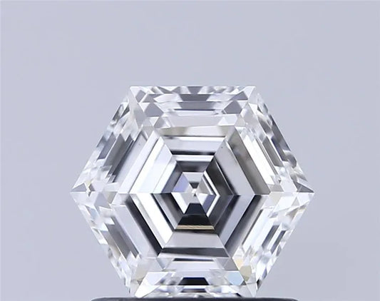 1.09ct Hexagonal Lab Grown Diamond (Colour D, Clarity VVS2, IGI Certified)