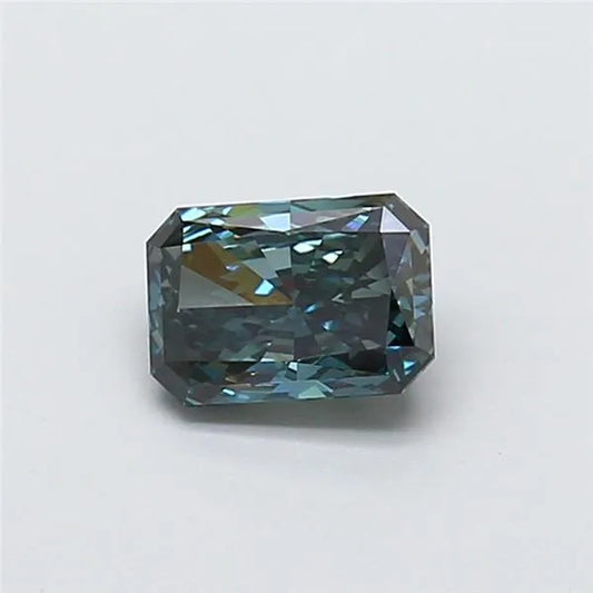 1.09ct Radiant Lab Grown Diamond (Colour Fancy Deep Blueish Green, Clarity VS1, IGI Certified)