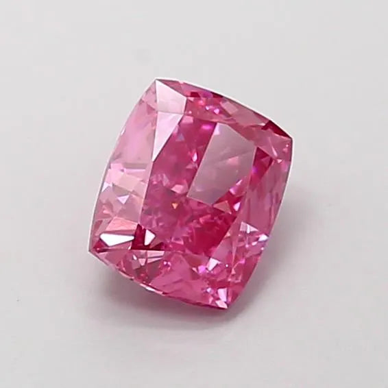 1.10ct Cushion modified Lab Grown Diamond (Colour Fancy Vivid Pink, Clarity VS1, IGI Certified)