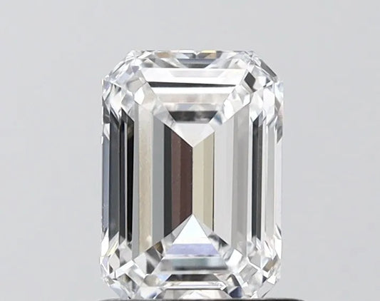 1.10ct Emerald Lab Grown Diamond (Colour D, Clarity VVS1, IGI Certified)