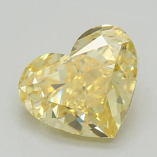 1.10ct Heart Lab Grown Diamond (Colour Fancy Vivid Yellow, Clarity VS1, IGI Certified)