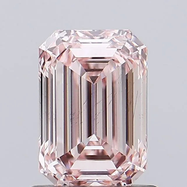 1.11ct Emerald Lab Grown Diamond (Colour Fancy Pink, Clarity VS2, IGI Certified)