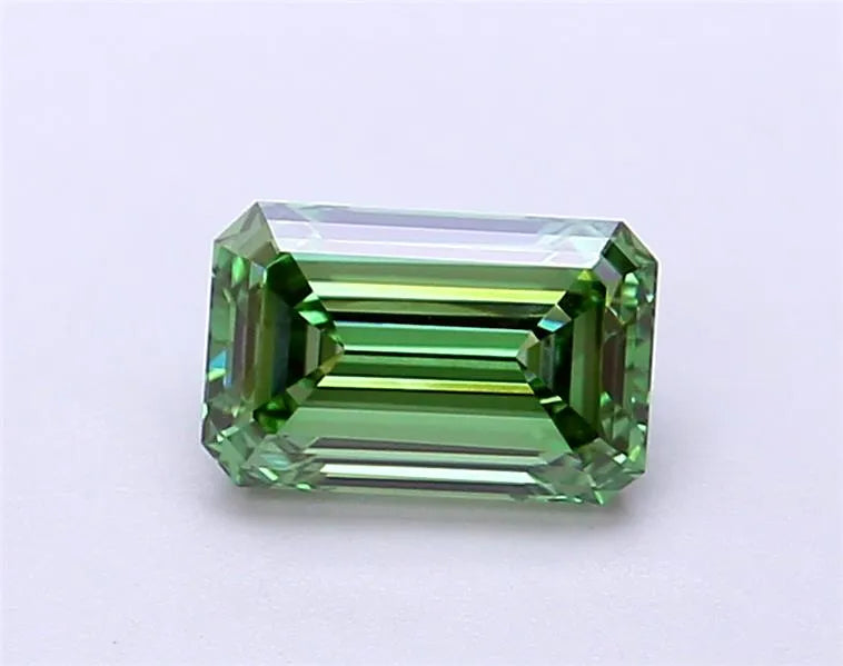 1.16ct Emerald Lab Grown Diamond (Colour Fancy Vivid Green, Clarity VS1, IGI Certified)