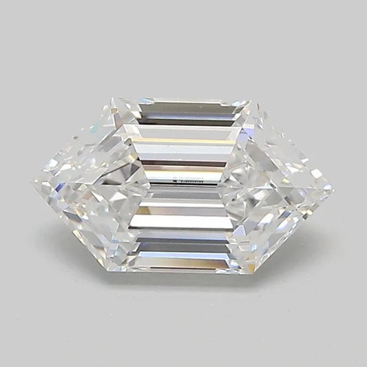 1.25ct Hexagonal Lab Grown Diamond (Colour D, Clarity VVS2, IGI Certified)