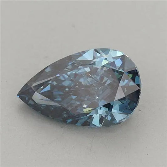 1.26ct Pear Lab Grown Diamond (Colour Fancy Deep Blue, Clarity VVS2, IGI Certified)