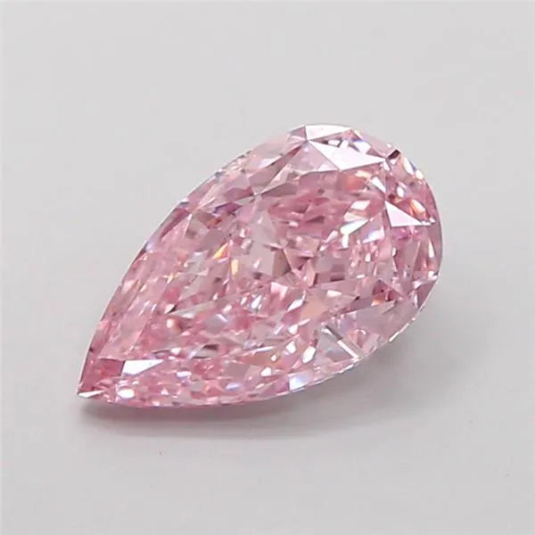 1.27ct Pear Lab Grown Diamond (Colour Fancy Intense Pink, Clarity VS2, IGI Certified)