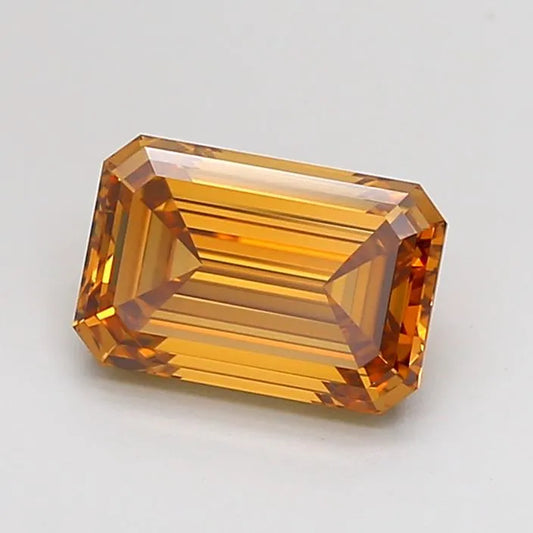 1.42ct Emerald Lab Grown Diamond (Colour Fancy Brown, Clarity VVS2, IGI Certified)