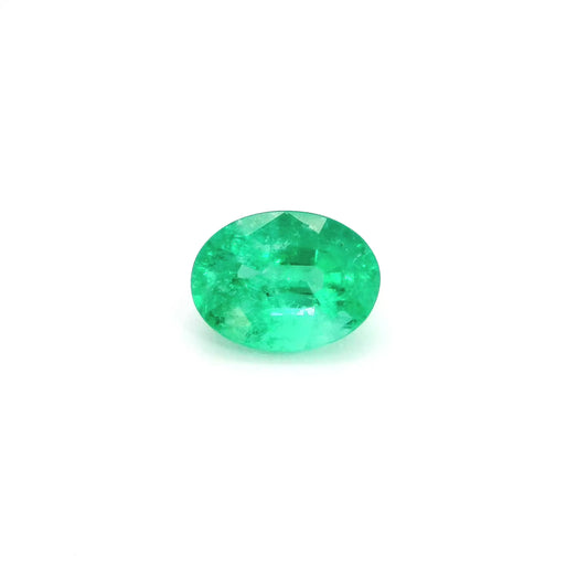 1.46ct Oval Natural Emerald (Colour Green, Clarity Slightly Included, Cut Faceted)
