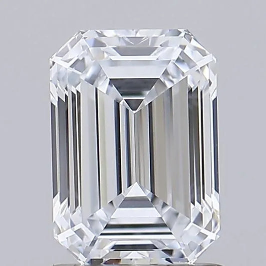 1.50ct Emerald Lab Grown Diamond (Colour E, Clarity IF, IGI Certified)