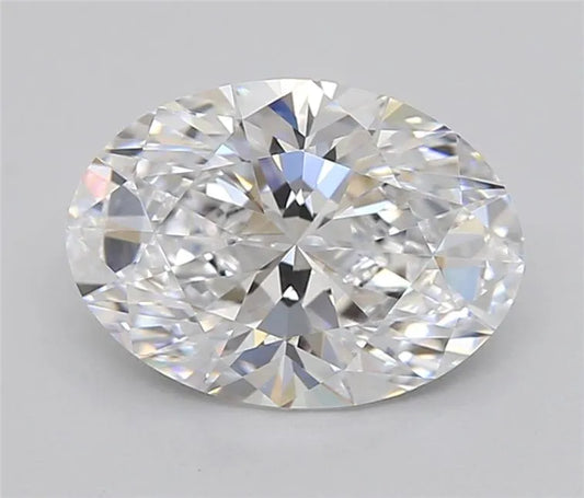 1.50ct Oval Lab Grown Diamond (Colour D, Clarity FL, Cut EX, IGI Certified)