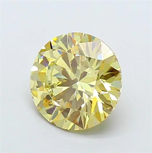 1.50ct Round Lab Grown Diamond (Colour Fancy Yellow, Clarity VS1, Cut EX, IGI Certified)