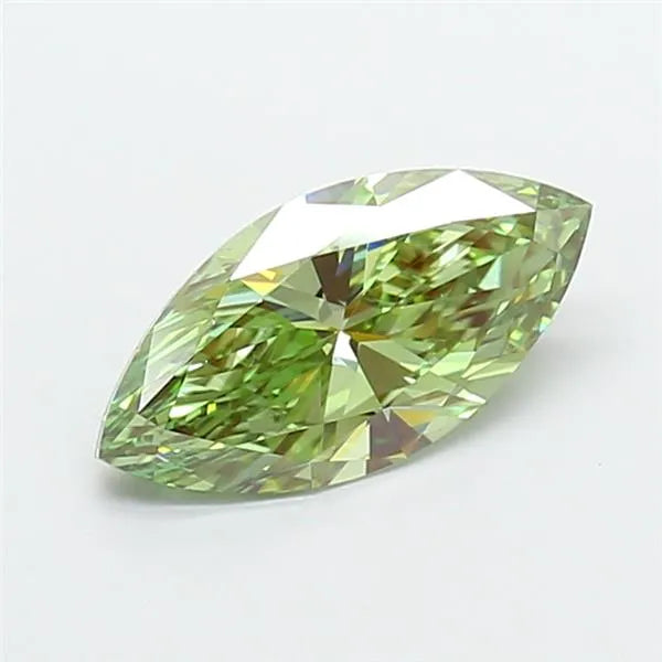 1.51ct Marquise Lab Grown Diamond (Colour Fancy Vivid Green, Clarity VS1, IGI Certified)