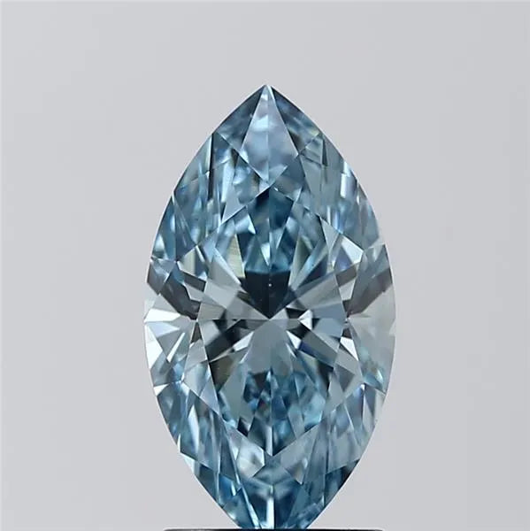1.52ct Marquise Lab Grown Diamond (Colour Fancy Intense Blue, Clarity VVS2, IGI Certified)