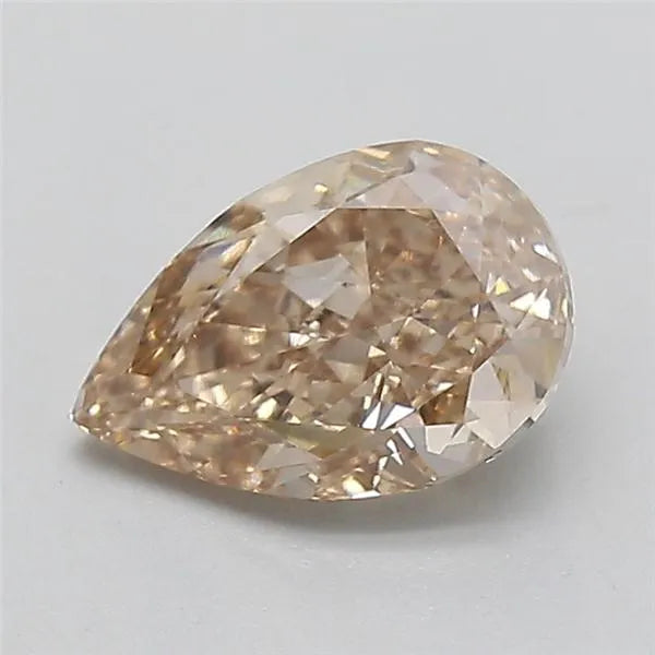 1.54ct Pear Lab Grown Diamond (Colour Fancy Light Brown, Clarity VVS2, IGI Certified)