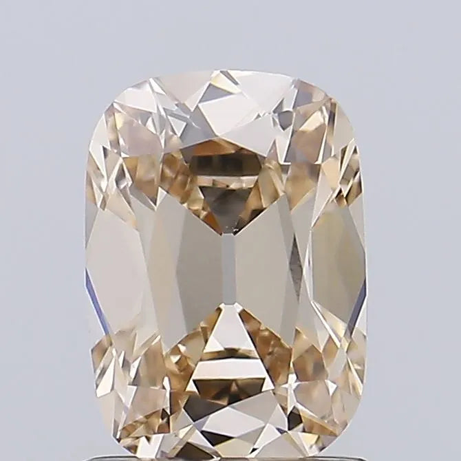 1.57ct Cushion brilliant Lab Grown Diamond (Colour Very Light Brown, Clarity VS1, IGI Certified)
