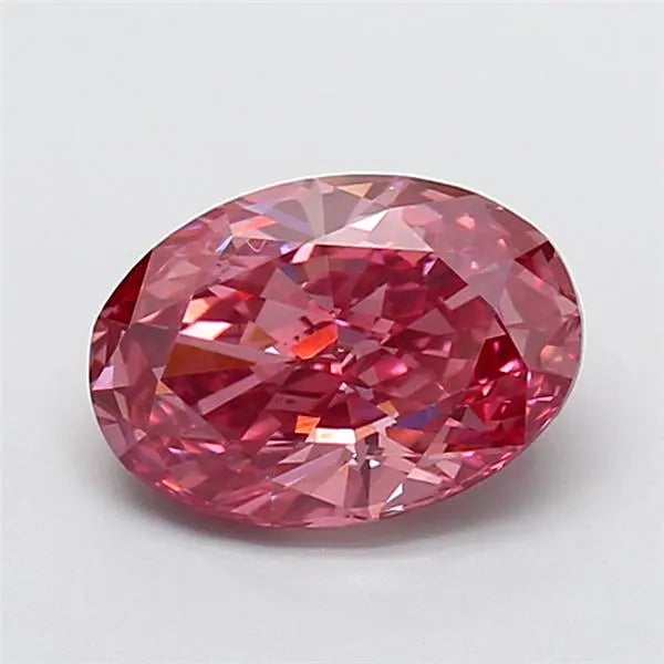 1.60ct Oval Lab Grown Diamond (Colour Fancy Vivid Pink, Clarity VS1, IGI Certified)