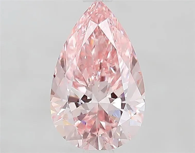 1.60ct Pear Lab Grown Diamond (Colour Fancy Vivid Pink, Clarity VVS2, IGI Certified)