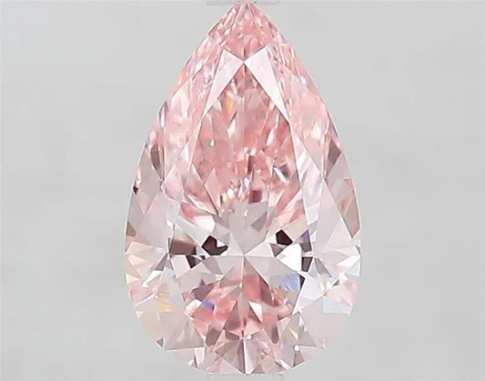 1.60ct Pear Lab Grown Diamond (Colour Fancy Vivid Pink, Clarity VVS2, IGI Certified)