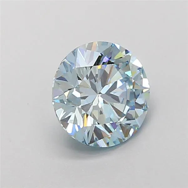 1.60ct Round Lab Grown Diamond (Colour Fancy Blue, Clarity VVS2, Cut ID, IGI Certified)
