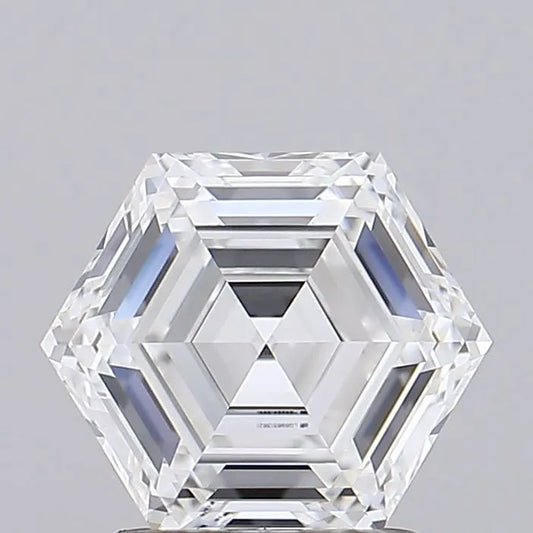 1.61ct Hexagonal Lab Grown Diamond (Colour D, Clarity VVS2, IGI Certified)