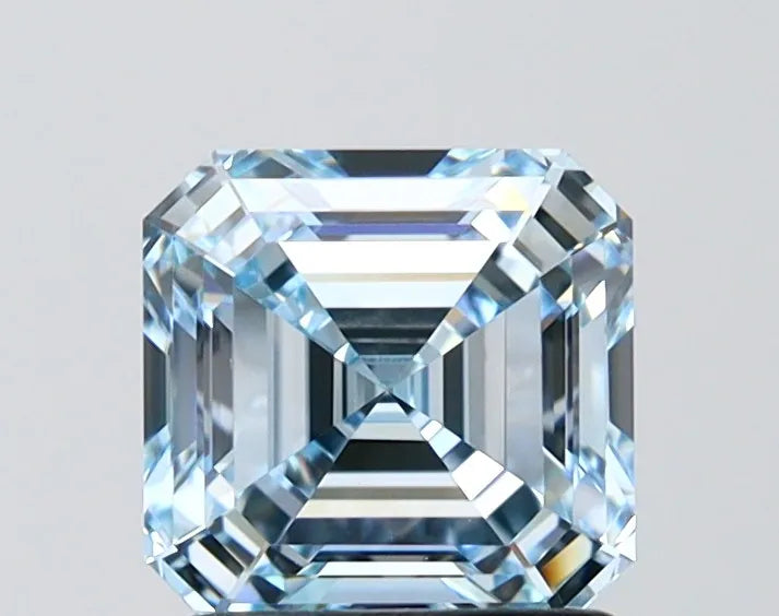1.63ct Asscher Lab Grown Diamond (Colour Fancy Blue, Clarity VVS2, IGI Certified)