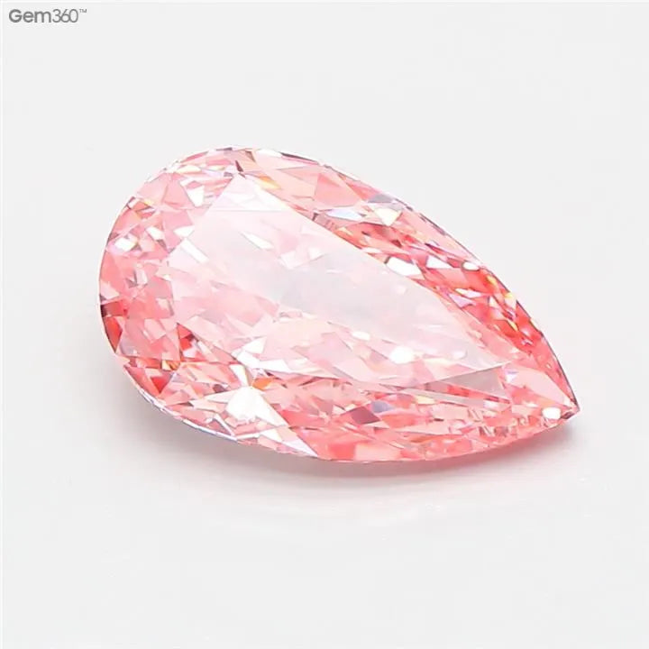 1.72ct Pear Lab Grown Diamond (Colour Fancy Vivid Pink, Clarity VS1, IGI Certified)