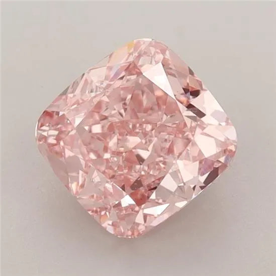 1.74ct Cushion brilliant Lab Grown Diamond (Colour Fancy Vivid Pink, Clarity VVS2, IGI Certified)