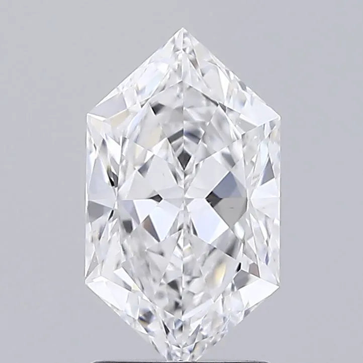 1.76ct Hexagonal Lab Grown Diamond (Colour D, Clarity VVS2, IGI Certified)